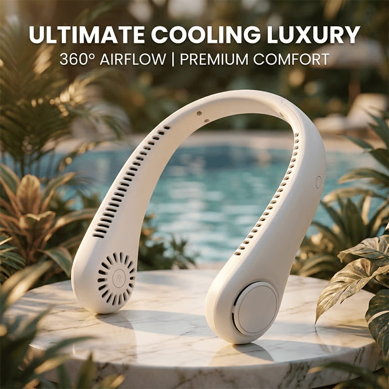 🔥Last Day 49% OFF🔥🍃 Portable Bladeless Neck Fan
