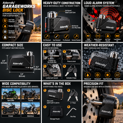 Alderrally® GarageWorks Disc Lock