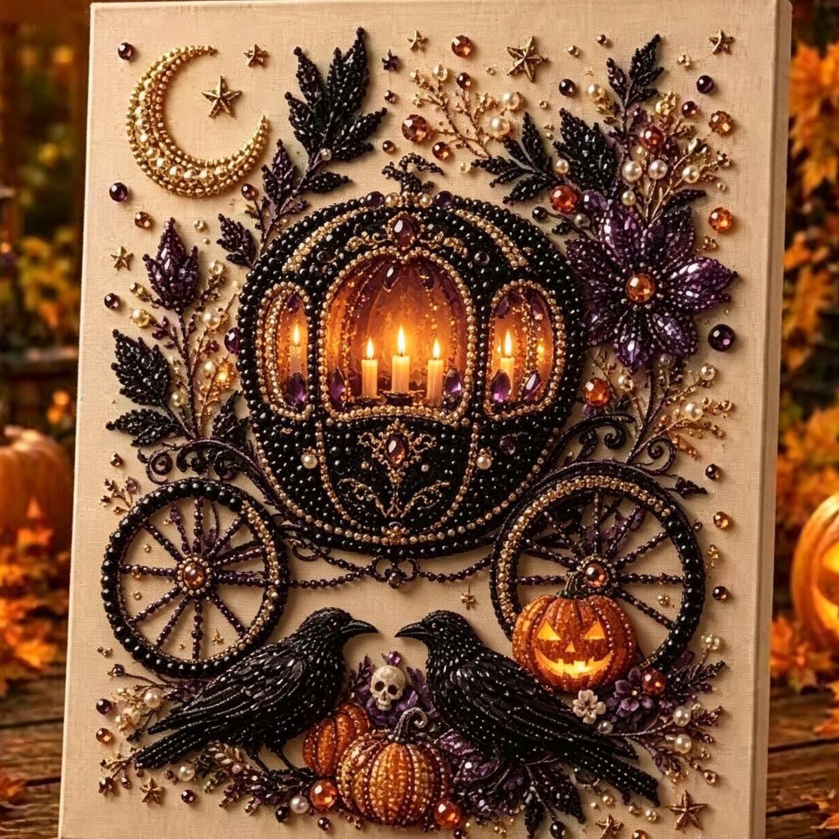 🔥 Last Day 49% OFF – 👻✨ Halloween Pearl Art DIY Kit – Turn Tiny Pearls into Spooky-Cute Magic (📦Buy 2 Free Shipping)