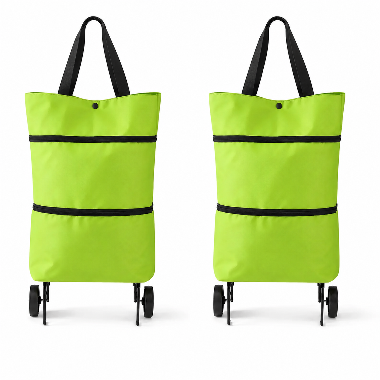🛒Foldable shopping trolley – Practical shopping bag with wheels for daily shopping