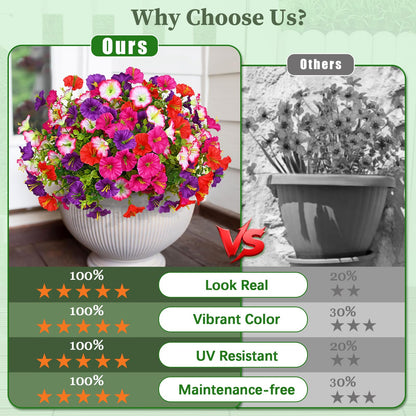 💥Last Day 60% OFF💥UV Resistant Artificial Petunias Flowers