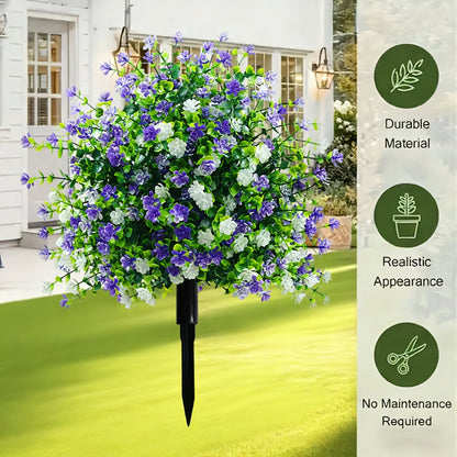 🌱🌱artificial potted trees with ground stake