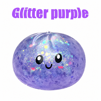 🌈 Sparkling Halloween Ghost Squeeze Toy | Soft Stress-Relief Toy | Portable Hand-Held Stress Reliever