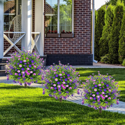🌱🌱artificial potted trees with ground stake