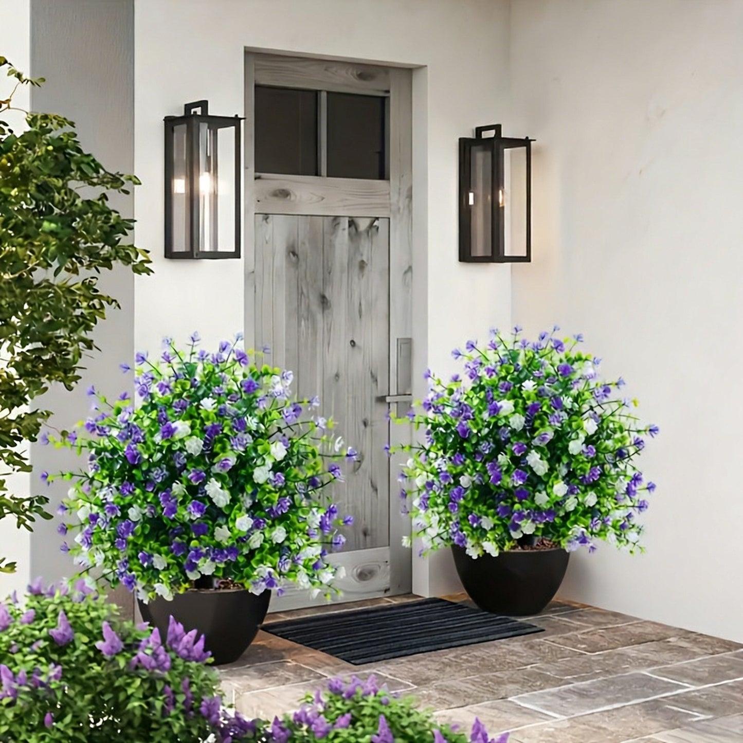 🌱🌱artificial potted trees with ground stake