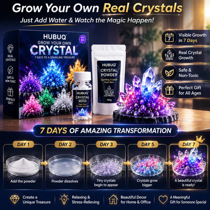 HUBUQ® Luxury Crystal Atelier – Premium Crystal Growth Powder