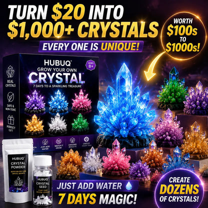 HUBUQ® Luxury Crystal Atelier – Premium Crystal Growth Powder