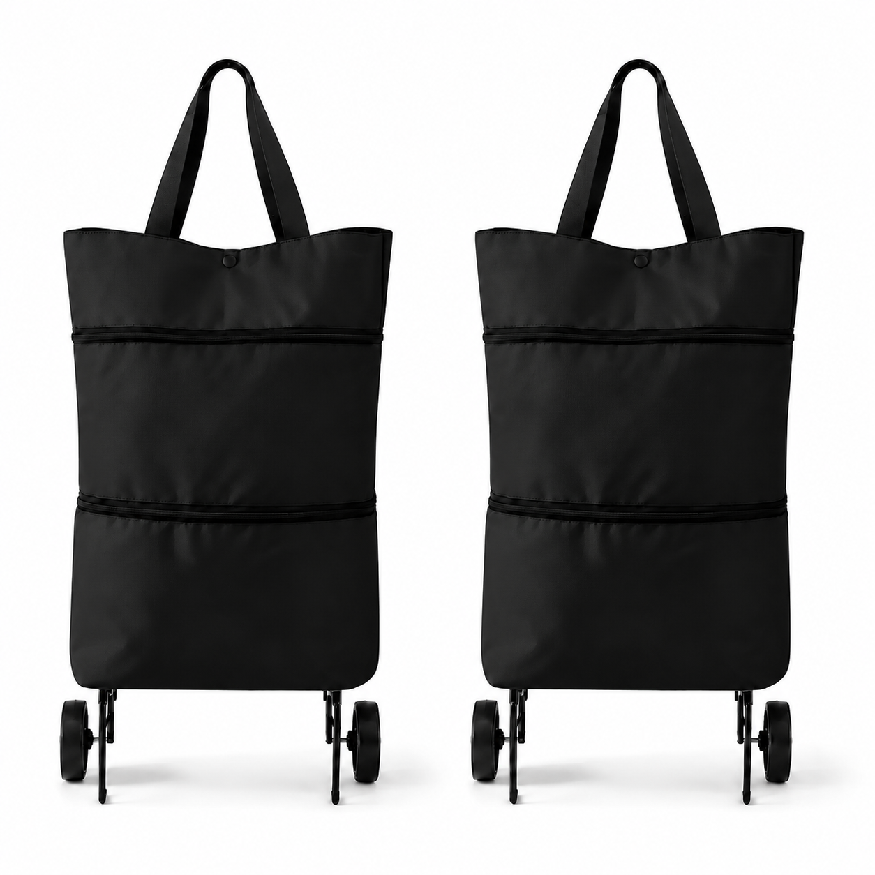 🛒Foldable shopping trolley – Practical shopping bag with wheels for daily shopping